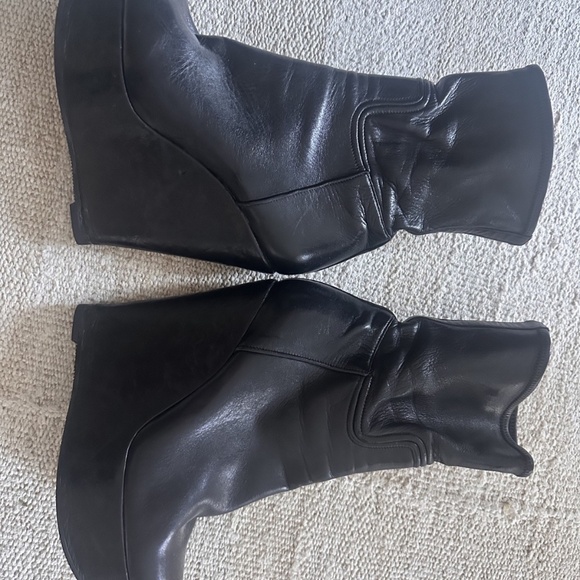 Alaia Vintage Wedge Booties, blk leather, 39 - Picture 2 of 10